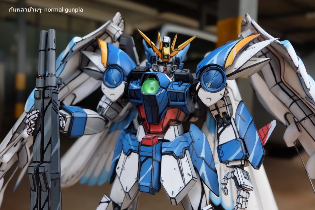 PG Gundam Wing Zero Custom ทำสีแบบ 2D