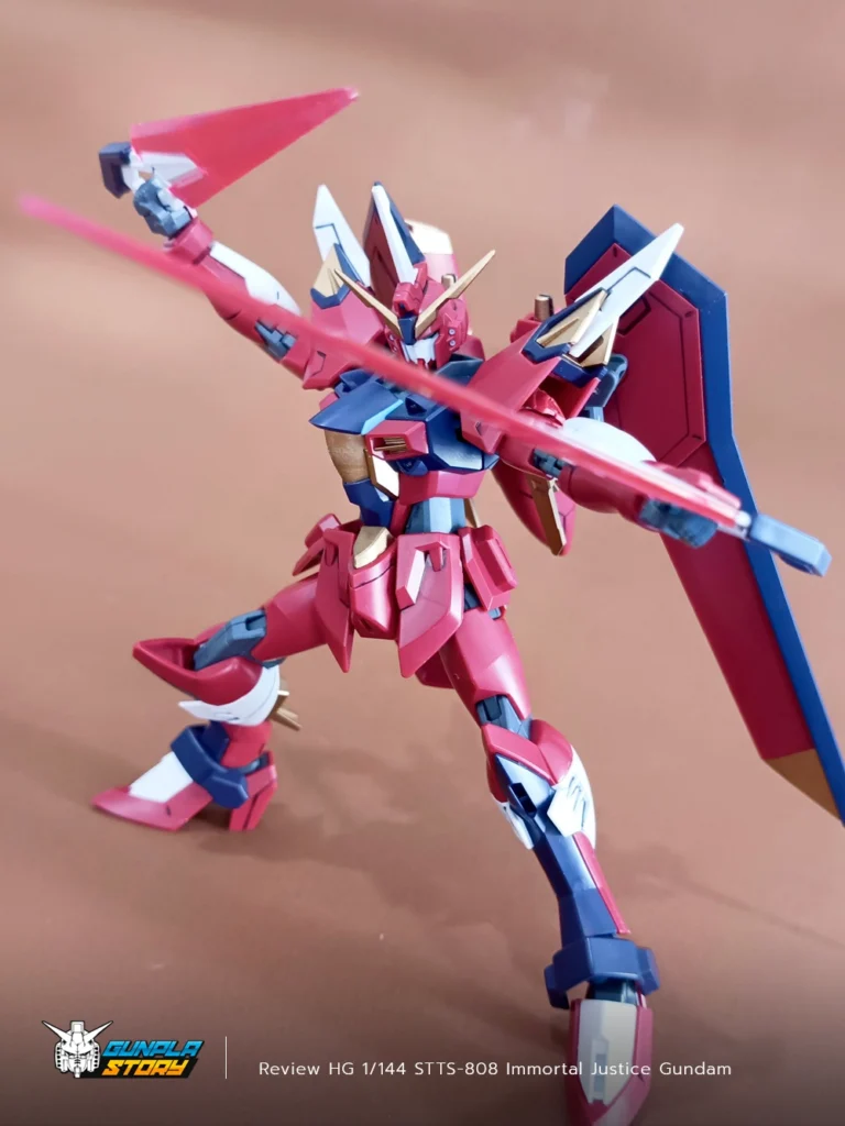 Review HG 1/144 STTS-808 Immortal Justice Gundam