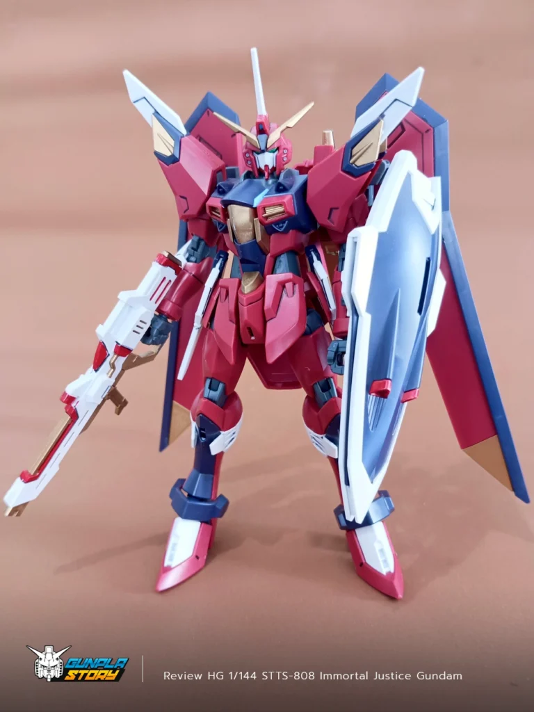 Review HG 1/144 STTS-808 Immortal Justice Gundam