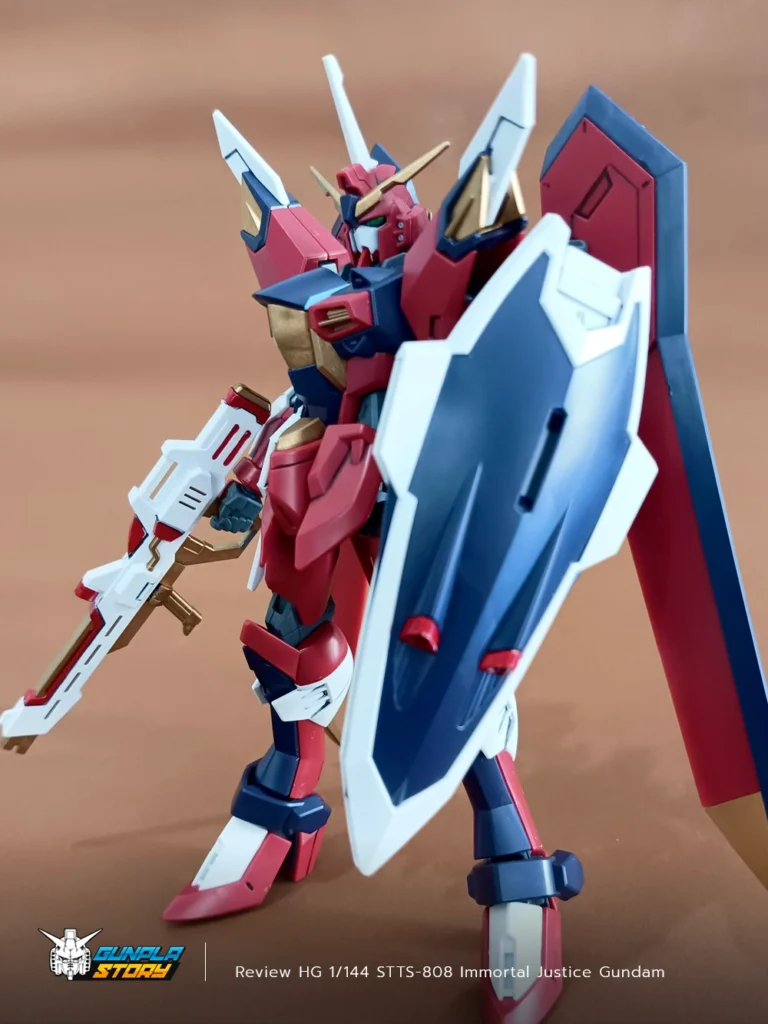 Review HG 1/144 STTS-808 Immortal Justice Gundam
