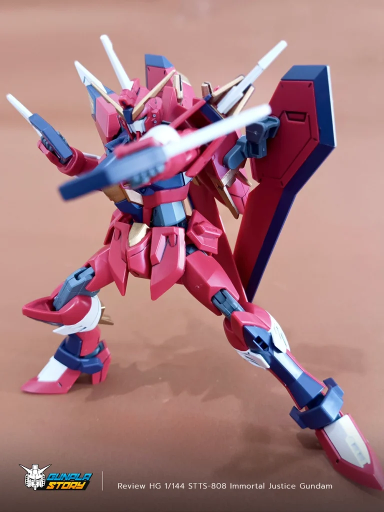 Review HG 1/144 STTS-808 Immortal Justice Gundam