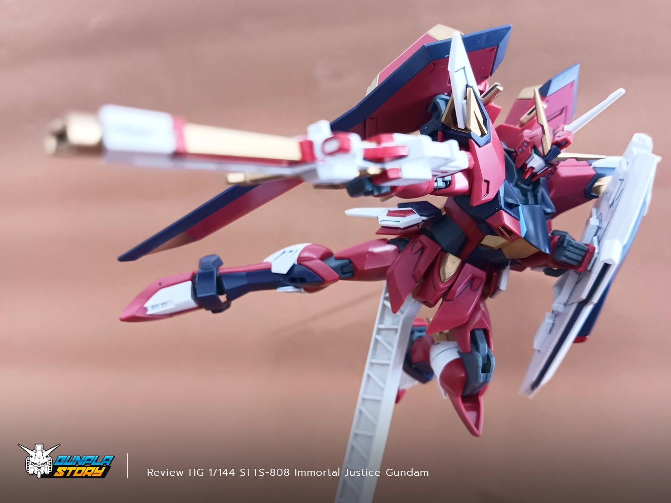 Review HG 1/144 STTS-808 Immortal Justice Gundam